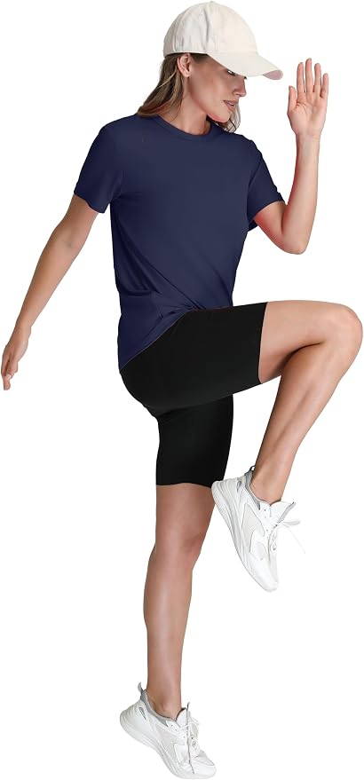 OFEEFAN Workout Tops for Women UPF 50+ Breathable Quick Dry Loose Fit T Shirt Outdoor Yoga Running Hiking Gym Tee Top