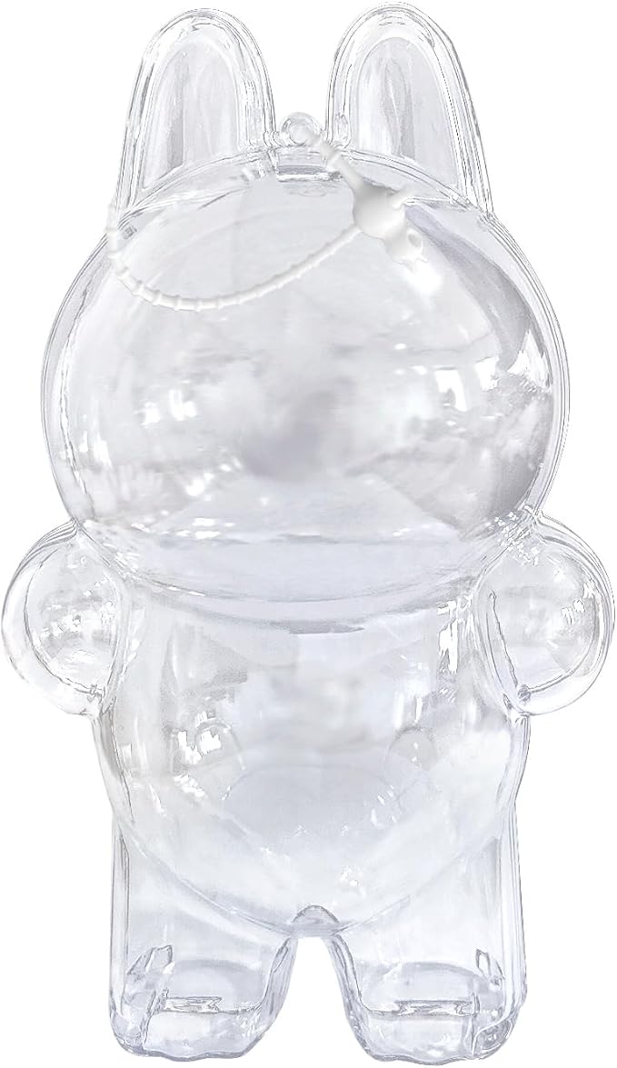 Collectible Toy Case- Rigid PVC Protector with Detachable Base & Strap Compatible for 17cm Standing LABUBU(6.7 INCH)