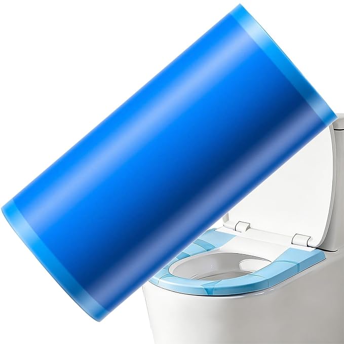 Toilet Seat Covers, Hygiene Bathroom Liners Roll, 1 Roll, Potty Cover Sheets, Dísposable Toilet Liners, Travel Bathroom Seat Cover, for Public Use, Travel Use