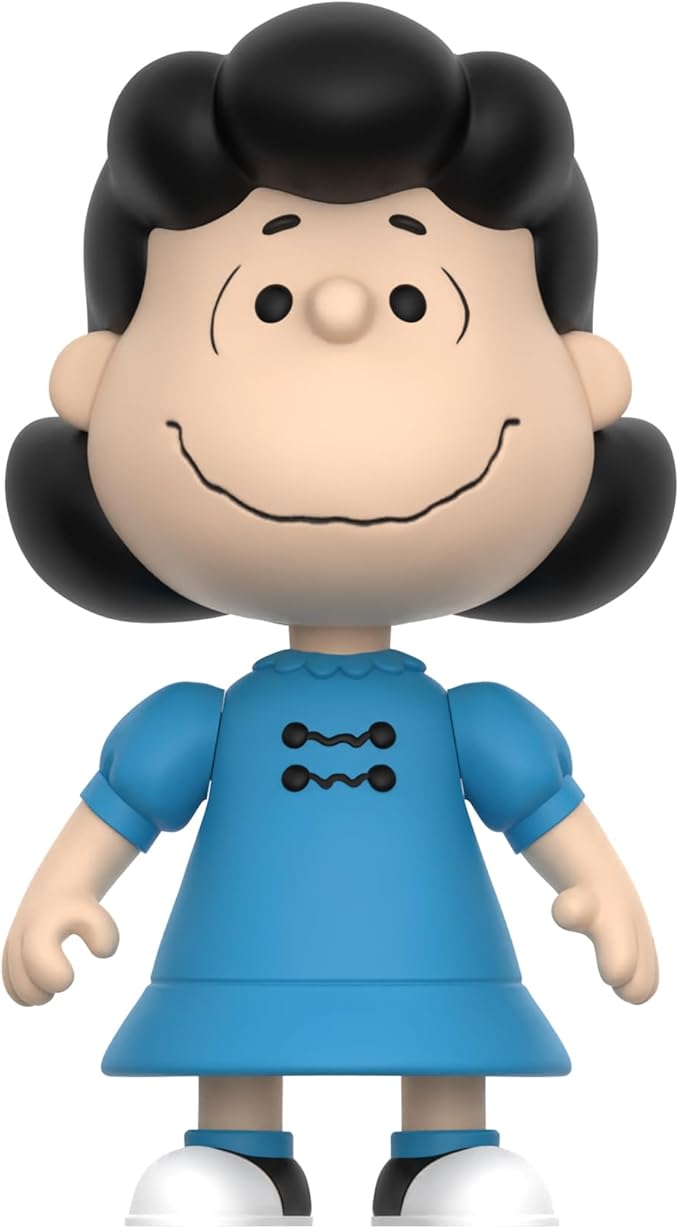 Super7 Peanuts Lucy Reaction Figure - 3.75" Peanuts Action Figure Classic Cartoon Collectibles and Retro Toys