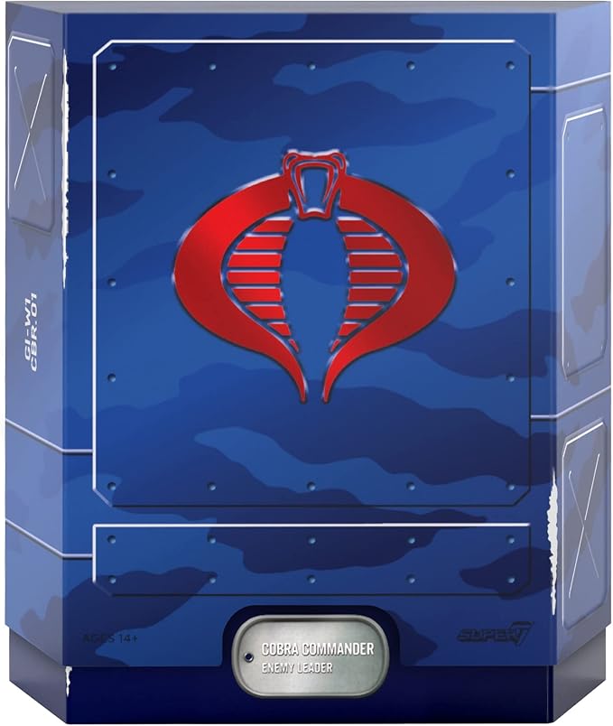 Super7 ULTIMATES! G.I. Joe Cobra Commander - 7" G.I. Joe Action Figure with Accessories Classic Cartoon Collectibles and Retro Toys