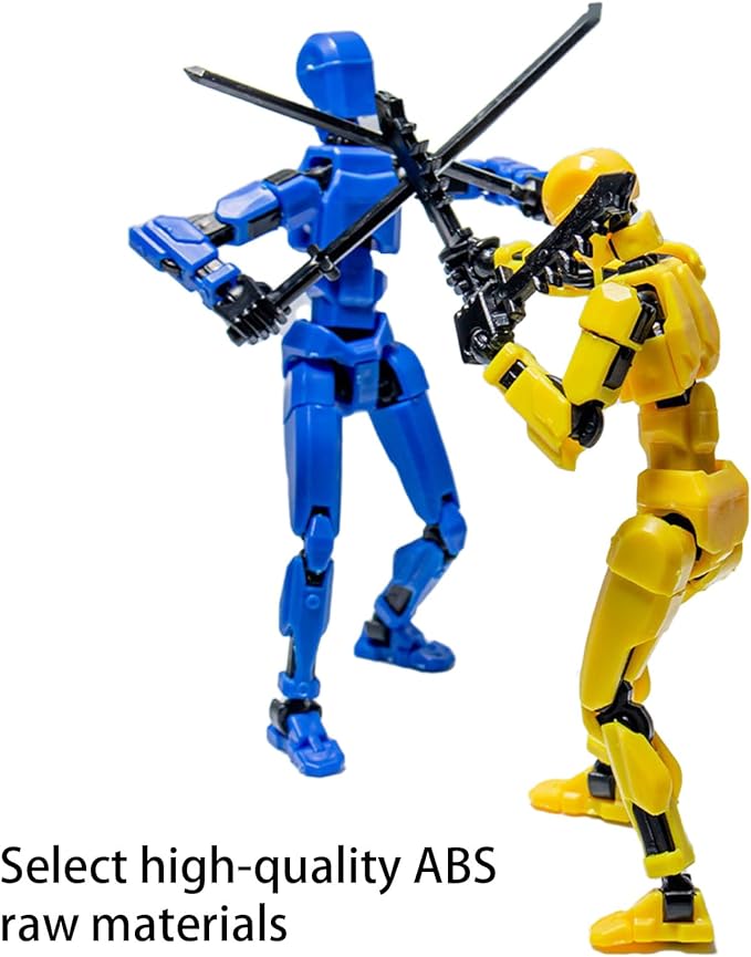 Titan 13 Action Figure, Action Figures, Titan 13 Action Figure 3D Printed Robot Multi-Jointed Movable, Desktop Decorations for Game Lovers（Pink）