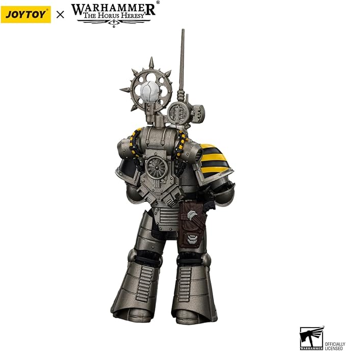 JOYTOY Warhammer The Horus Heresy lron Warriors MKlIl Tactical Legionary with Nuncio-vox 1:18 Scale Action Figure Mecha Joy Toy Collection Model 4.8 inch