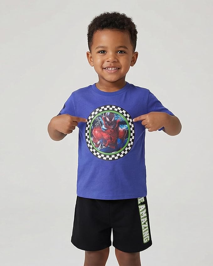 Marvel Boys' Spiderman S/S Lenticular Shor