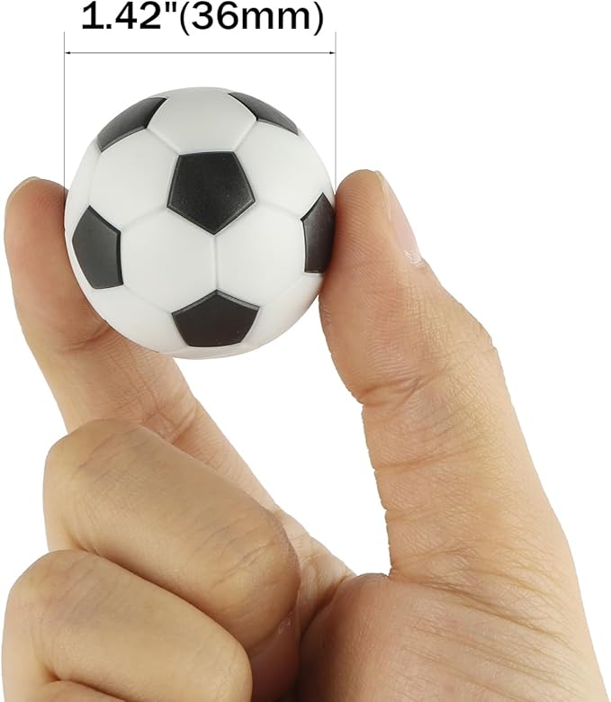 Pack of 9 Foosball Balls Mini Soccer Balls - Small Soccer Ball Replacements for Foosball Table Fun Home Recreation