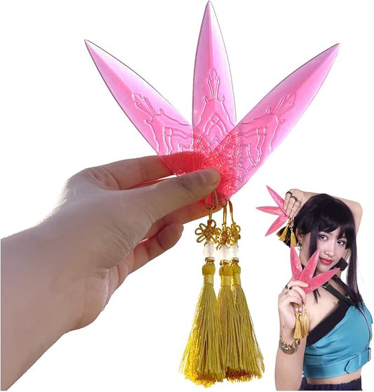 5 Inches Soft Plastic Translucent Dagger Props Safe and Cut-Proof for Cosplay and Halloween Party