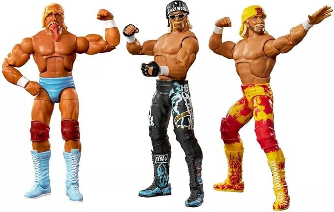Mattel WWE Elite Collection Hulkamania 40th Anniversary Action Figure Set - 3 Pack