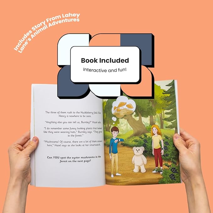 Burnley The Teddy Bear Stuffed Animal Including Interactive Storybook, Book with Stuffed Animal Set with Teddy Bear Plush & Beautifully Illustrated Childrens Book for (Ages 3-8)