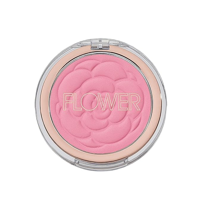 Flower Beauty Pots Powder Blush Smooth Silky Skin Tone Enhancing Soft Satin Finish Makeup, Wild Rose, 0.21 Oz