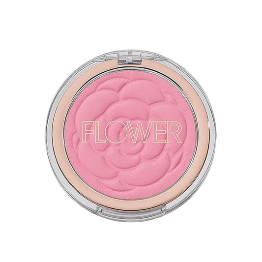 Flower Beauty Pots Powder Blush Smooth Silky Skin Tone Enhancing Soft Satin Finish Makeup, Wild Rose, 0.21 Oz