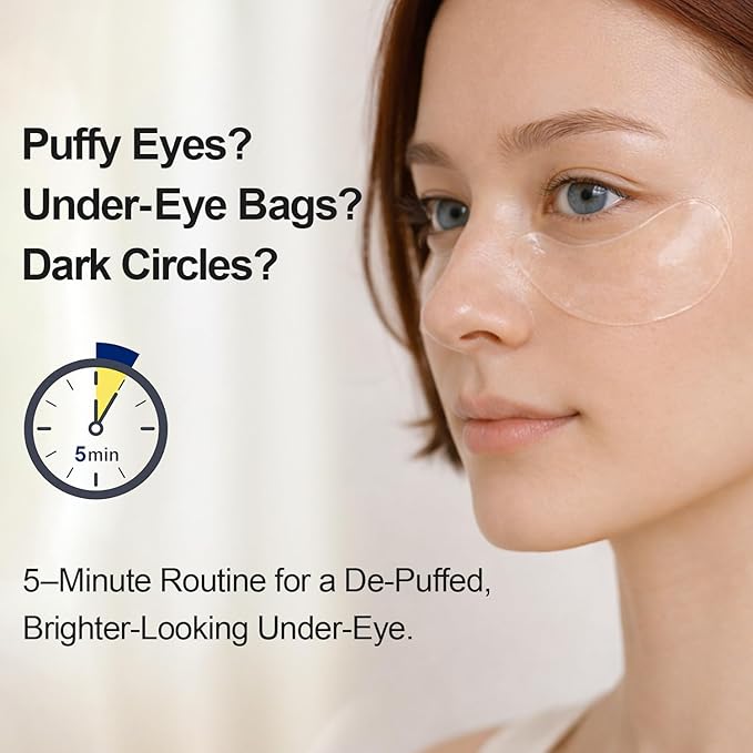 Tintark Black Optics Hydrogel Eye Patches 28 Pairs, 15-Min Revitalizing Eye Masks with Caffeine Peptides Black Truffle, Reduce Puffy Eyes Dark Circles & Wrinkles, Luxury Spa Gifts for Men & Women