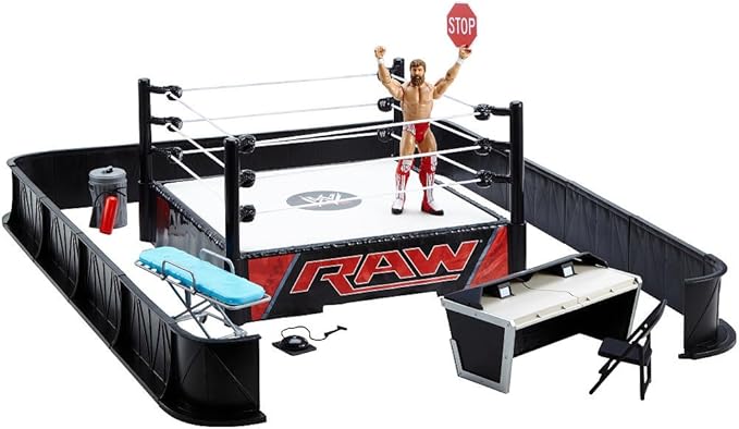 Mattel WWE Wrestling Ring Exclusive Playset PPV Ringside Battle Ring [Includes Daniel Bryan Figure]