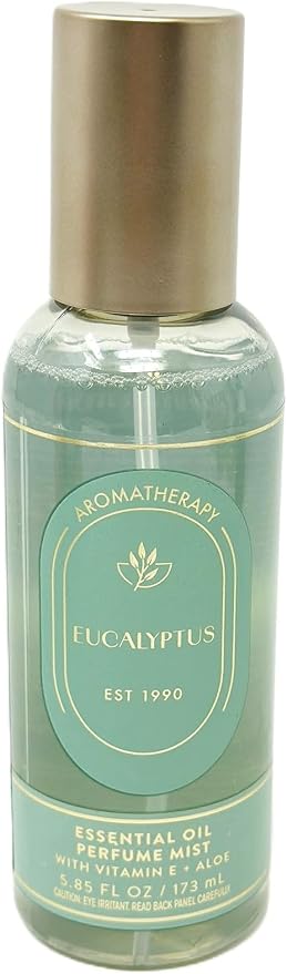 Bath and Body Essential Oil Mist AROMATHERAPY (6 fl oz / 177 ml, Eucalyptus)