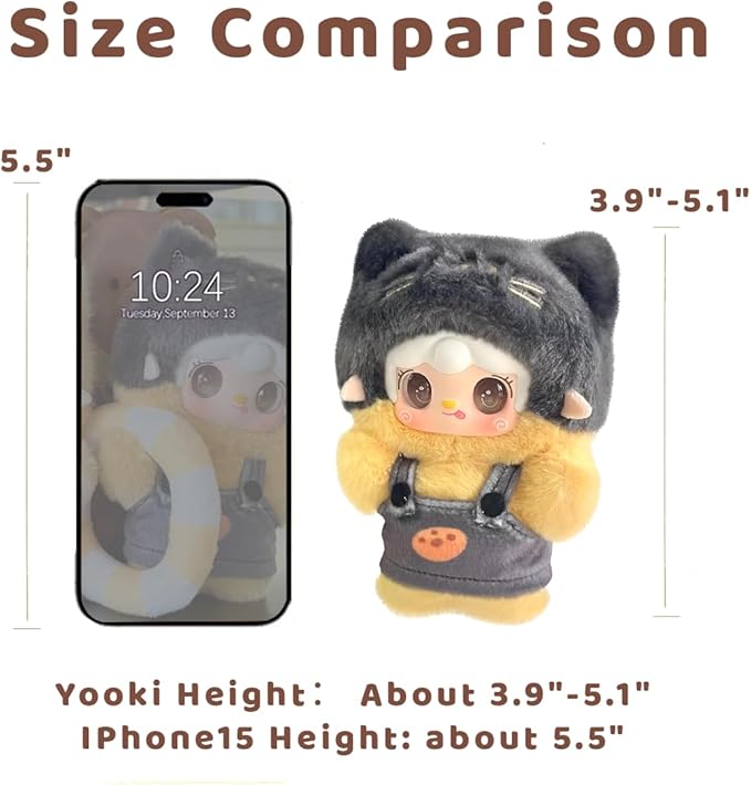 Yooki Meow Summer Party Series Plush Blind Box 1PC(1 of 7 Possible Styles) Cute Figures Collectible Toys Birthday Gifts (1Pcs BlindBox)