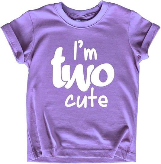 2nd Birthday Outfits for Toddler Girls im Two Cute Shirt Girl 2 Years Old Second Birthday
