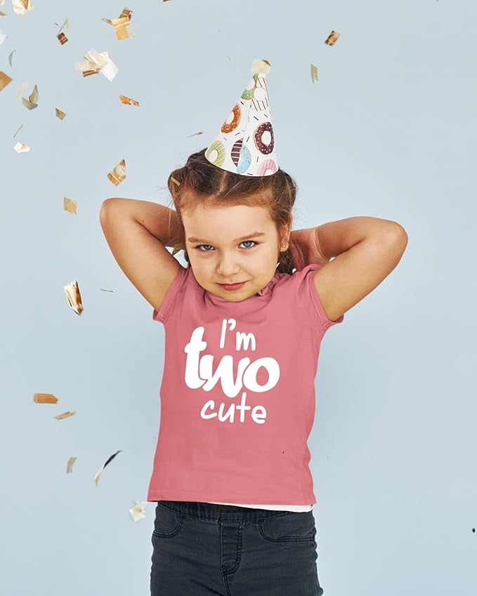 2nd Birthday Outfits for Toddler Girls im Two Cute Shirt Girl 2 Years Old Second Birthday