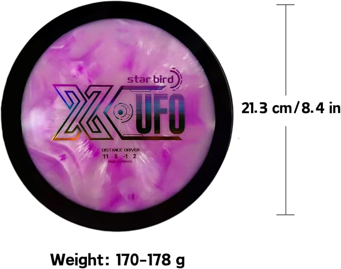 X-UFO Disc Golf Set - Disc Golf Starter Set, Includes 1 Putter, 1 Driver, and 1 midrange disc, Weighing 170-178 Grams. Suitable for Beginners and Professional disc Golf tournaments