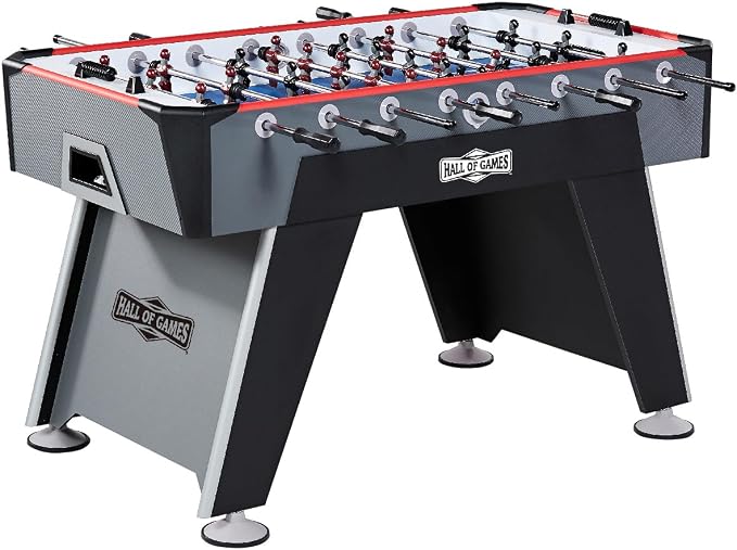 Hall of Games Foosball Tables Multiple Styles, Soccer with Durable & Stylish Designs with Tabletop Sports Soccer Balls, Perfect for Family Game Rooms | Multiple Styles