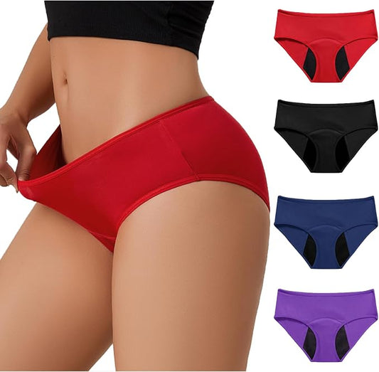 Period Underwear for Women Leakproof Menstrual Panties Women's Incontinence Briefs, Urine Absorbent Underwear