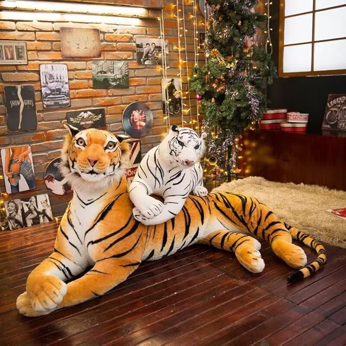 Tiger Stuffed Animal - Stuffed Tiger Plush Toy（14 inches-Excluding The Tail