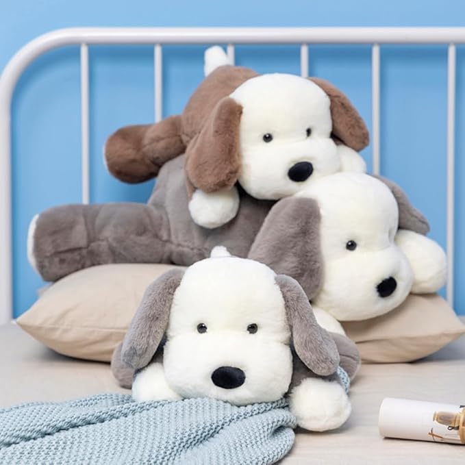 Plush Puppy Dog Stuffed Animal Dog Kids Plush Toy Pillow Hugging Pillow Plush Toy(Gray,50cm/19.6in)