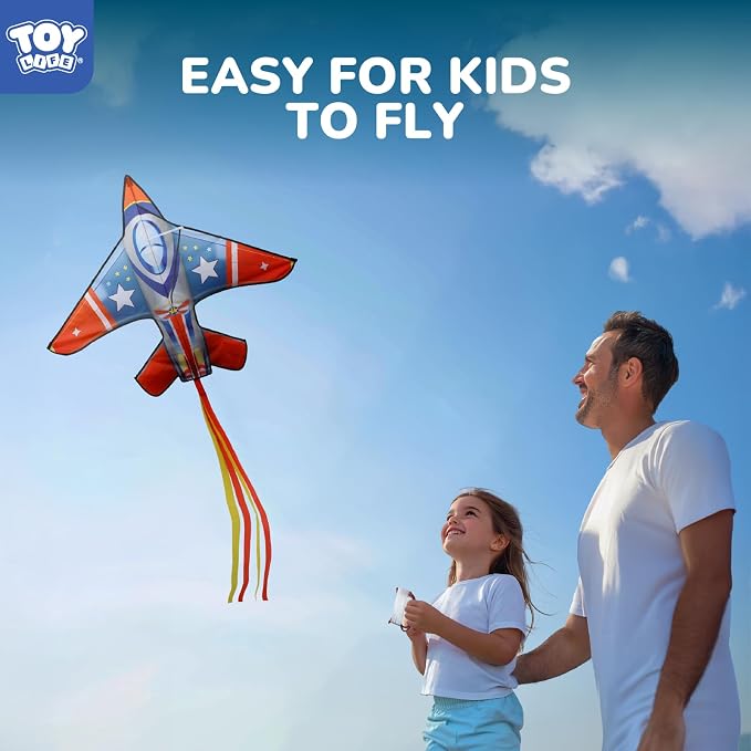 TOY Life 55.9'' Kites Easy to Fly for Kids Adults with 328.1 FT String, Beach Kite Outdoor Game Outside Toys Activity, Beach Toys for Kids, Gift for Boys Ages 4-8