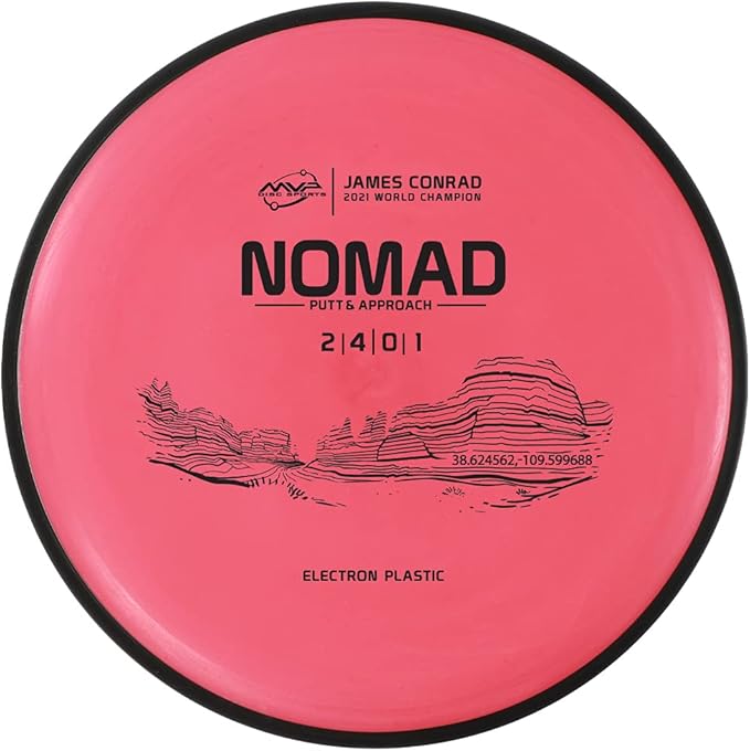 MVP Disc Sports Electron Nomad James Conrad Edition Disc Golf Putter (Choose Your Firmness/Colors May Vary)