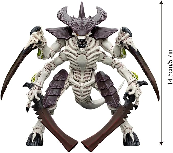 JOYTOY 1/18 Action Figure Warhammer 40,000 Tyranids Hive Fleet Leviathan Tyranid Warrior with Boneswords Collection Model Birthday Gifts JT7004