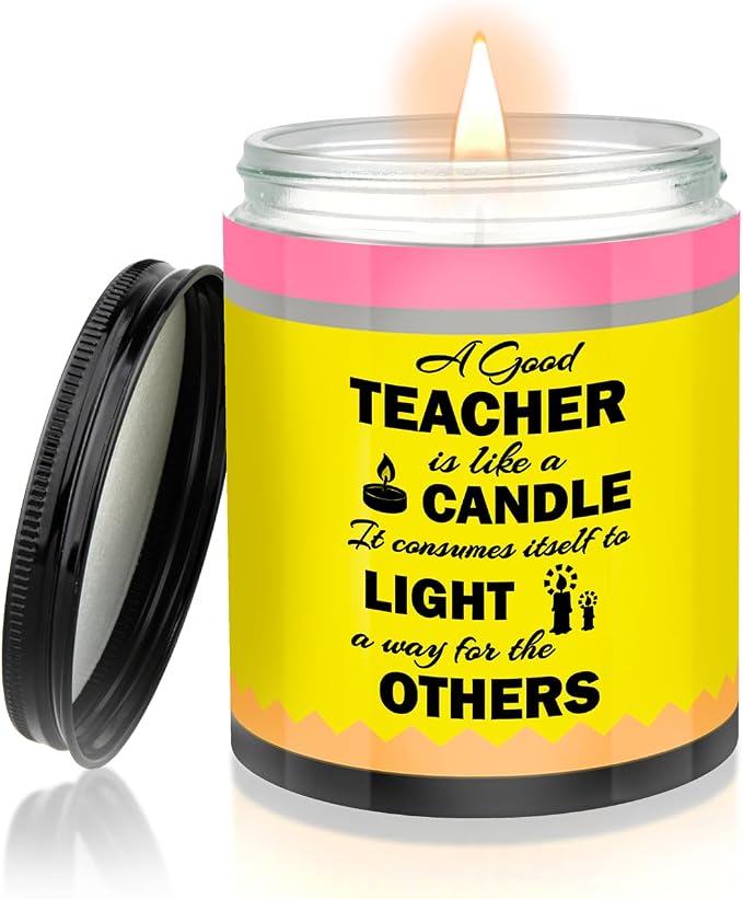 Teacher Appreciation Gifts Teacher Candle Pencil Designed Candles for Teacher Appreciation Week Graduation Party Favors Birthday Gifts for Women Teacher