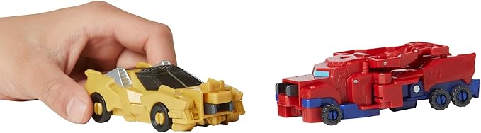 Transformers Crash & Combine Heroes, 3.75-Inch Converting Bumblebee and Optimus Prime Action Figures, Robot Toys for Kids 6 and Up (Amazon Exclusive)