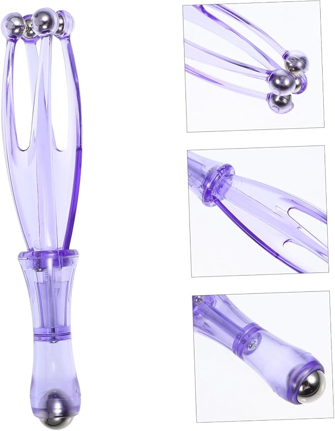 FOMIYES Hand Massager Roller Manual Finger Massager Handheld Fingers Roller Finger Roller Massage Tool, 17.00X3.00X2.00CM, Purple