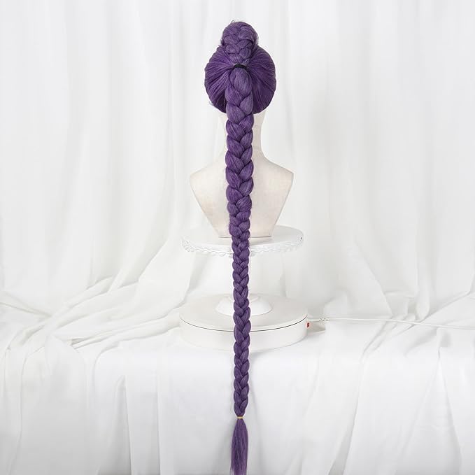 Purple Kp Style Dance Wig No Installation Needed Halloween Parties Stage Performances（Purple）
