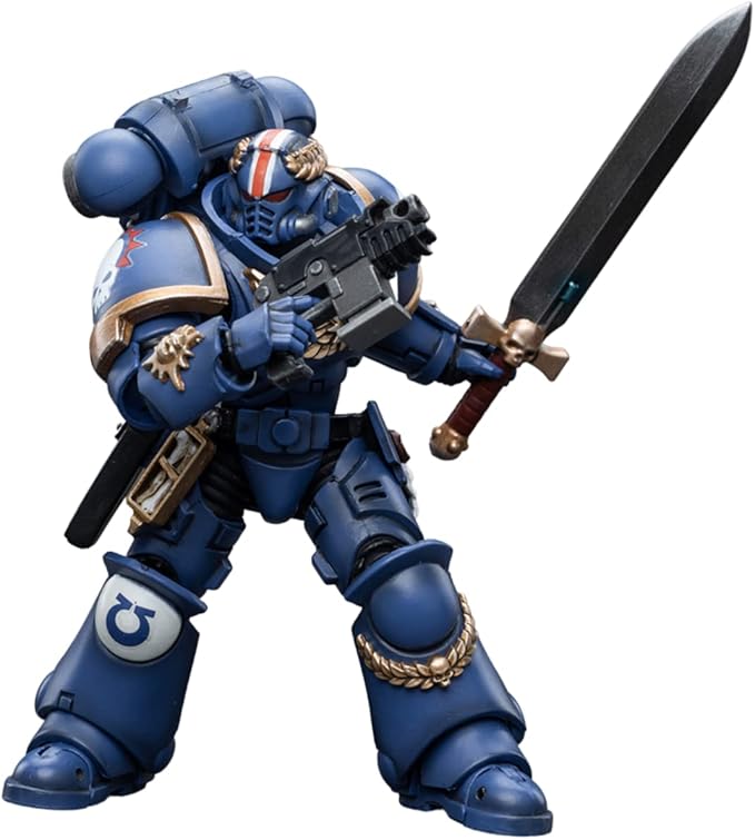 JOYTOY Warhammer 40,000 1/18 Action Figure Ultramarines Primaris Lieutenant Argaranthe Collection Model Birthday Gifts