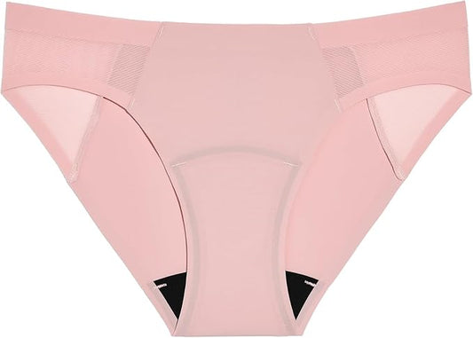 KNIX Women Leakproof Period Underwear No-Show Mesh Bikini – Light Flow Protection, Absorbs 1–3 Regular Tampons
