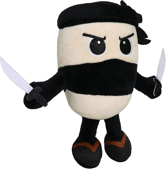 Italian Brainrot Plush, 9.8inch Cappuccino Assassino,Cute Stuffed Figure Doll for Kids and Adults Inspired Plush Toy