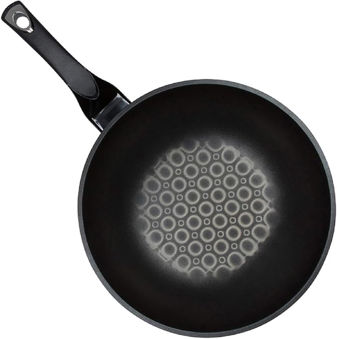 3D Coating Aluminum Nonstick Frying Wok, 20cm (7.87 -Inches)
