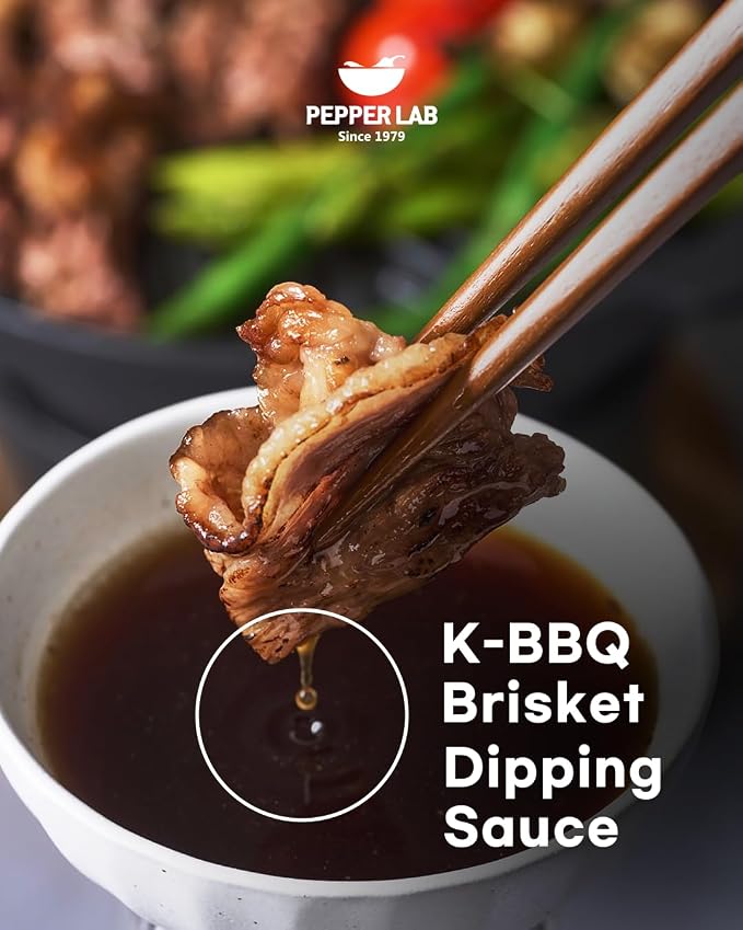 Pepper Lab Korean BBQ Dipping Sauce for Brisket & Steak – Sweet Soy Umami Sauce for BBQ, Grilled Meat & Marinade (10.93 oz / 310 g)