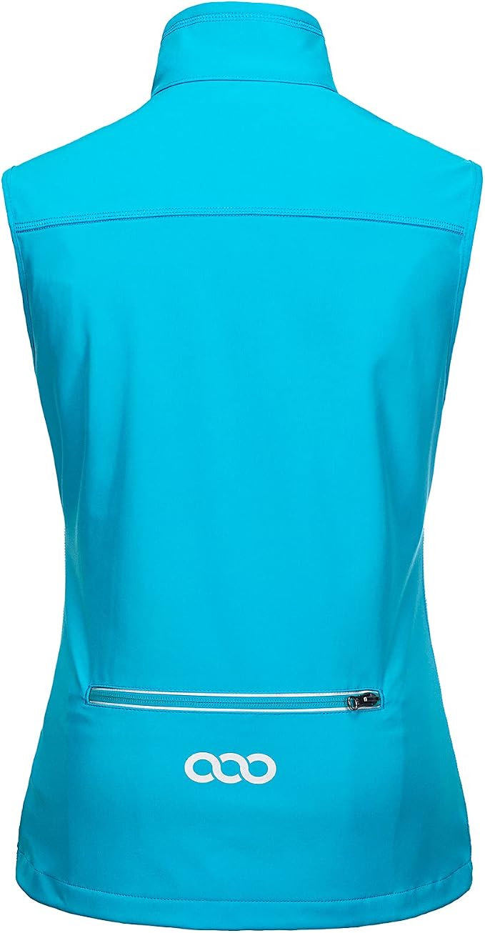 33,000ft Women's Lightweight Running Vest Outerwear with Pockets, Windproof Sleeveless Jacket for Golf Hiking Travel