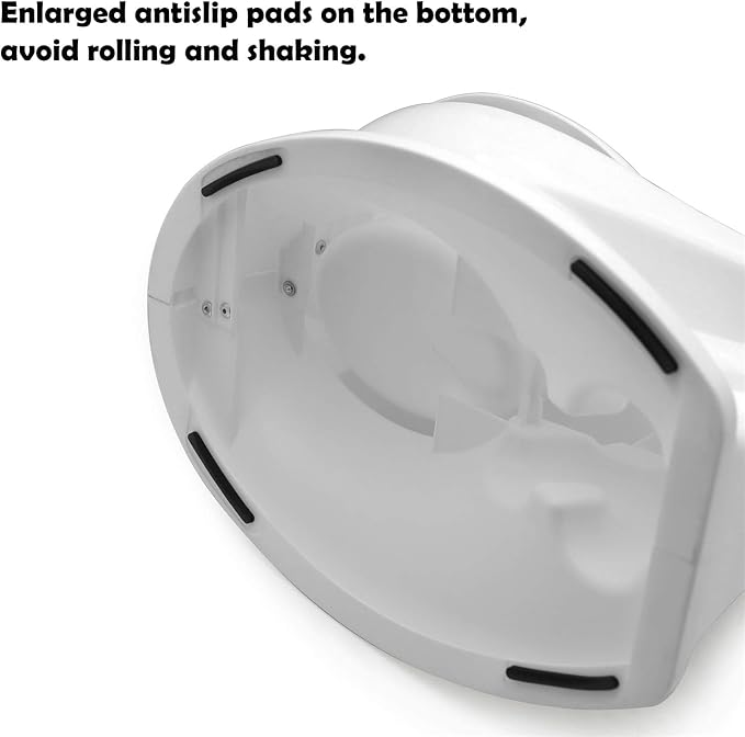 HTTMT- Classic Portable White Realistic Toddler Potty Training Toilet w/Flushing Sound Baby Chair Seat Kid [P/N: ET-BABY004-WHITE]