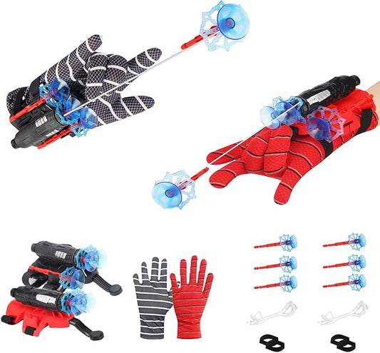 2 Pcs Spider Silk Wrist Launcher - High-Precision Web Shooter for Cosplay, Roleplay & Outdoor Fun - Adjustable Strap, Durable Design, Safe for Kids& Adults