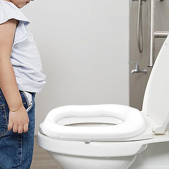 TOYANDONA Portable Toilet Seat Cover with Pu Waterproof Cushion Space-Saving Travel Toilet Seat Pad for Soft and Comfortable for Boys
