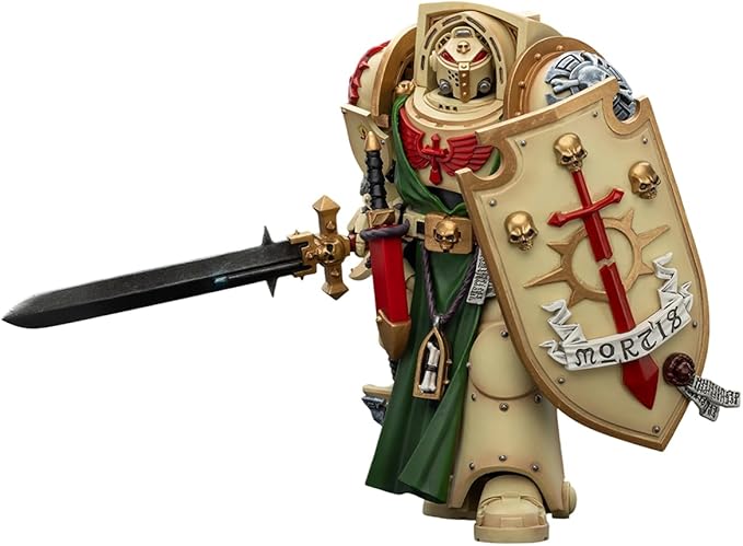 JOYTOY Warhammer 40,000 1/18 Action Figure Dark Angels Deathwing Knight 3 with Power Sword and Storm Shield Collection Models Birthday Gifts 15Age+ Pre-Order