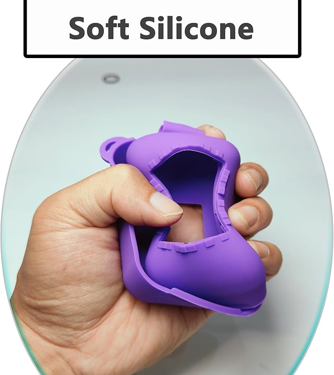 JCHPINE Silicone Cover Case for Bitzee Interactive Digital Pet and Case, Protective Skin Sleeve for Bitzee Virtual Electronic Pets Accessories (for Original 15 Animals) (Purple)