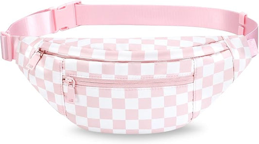 MAXTOP Large Crossbody Fanny Pack with 4-Zipper Pockets,Gifts for Enjoy Sports Festival Workout Traveling Running Casual Hands-Free Wallets Waist Pack Phone Bag Carrying All Phones