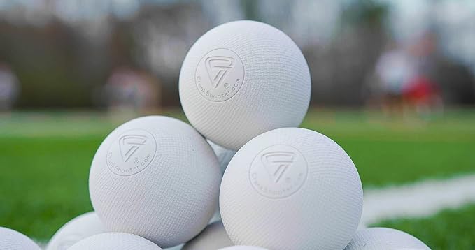 CRANKSHOOTER Lacrosse Ball Set, TX1 Extreme Grip™ Elite Game Balls, Enhanced Feel & Grip, 10 Dozen (Qty 120 /case), NOCSAE, NCAA, NFHS, and SEI Certified. Available in White, Yellow, Orange & Bright Green