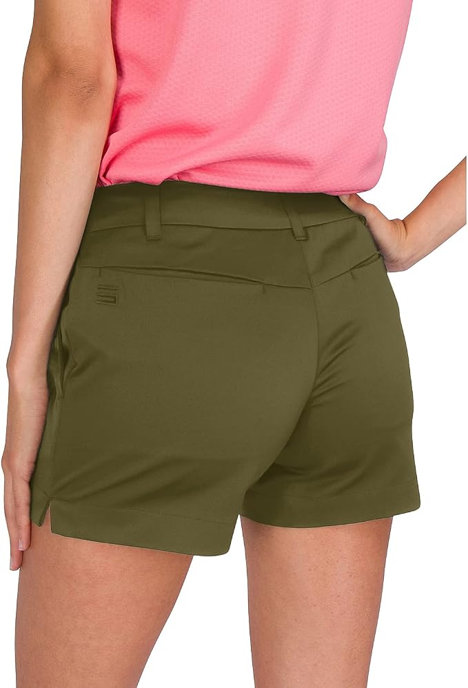 Three Sixty Six Womens Golf Shorts 4 ½ Inch Inseam - Quick Dry Active Shorts with Pockets, Athletic and Breathable