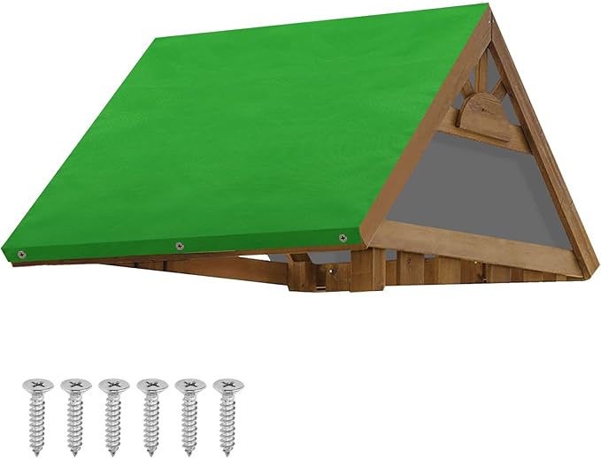 MOFEEZ 52" x 90" Swing Set Replacement Tarp for Play Set Outdoor, Polyester Oxford Fabric, Green