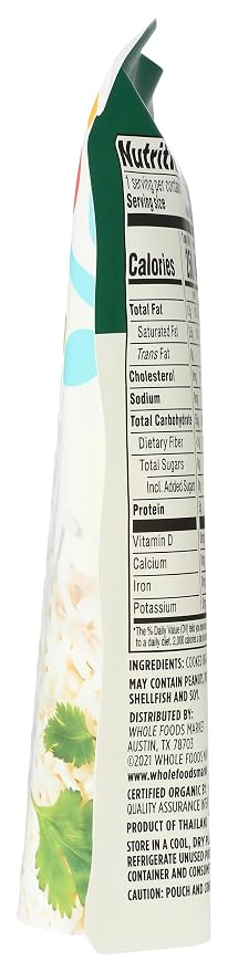 365 by Whole Foods Market, Organic Jasmine Rice, 90-Second Microwave in Pouch, 9 Ounce