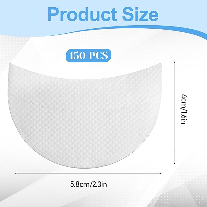 Eyeshadow Shield, 150 Pieces Lint Free Eyeshadow Stencil Tape Gel Mascara Shield Pad Under Eye Patches Eyeliner Makeup Tape for Eyeshadows Eyelash Extensions Eyeliner Lip Tinting Makeup