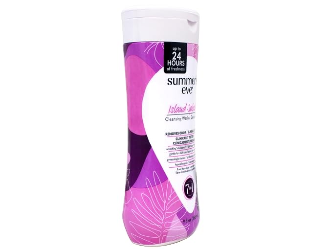 Summer's Eve Island Splash Refreshing Daily Feminine Wash, Removes Odor, pH balanced, 9 fl oz. (Pack of 4)